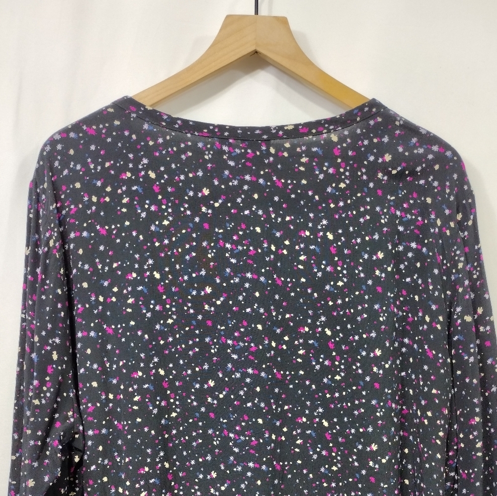 Gap Flounce Hem Dress Women's XXL Black Cottagecore Peasant Retro 90s Y2K - Picture 8 of 10
